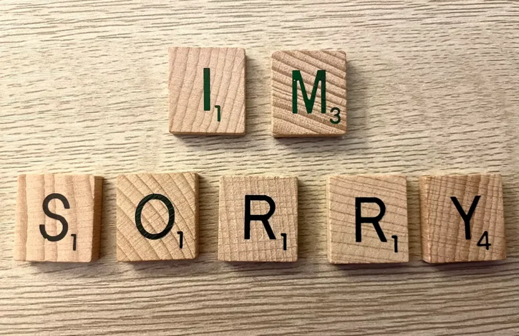 xin loi bang apology